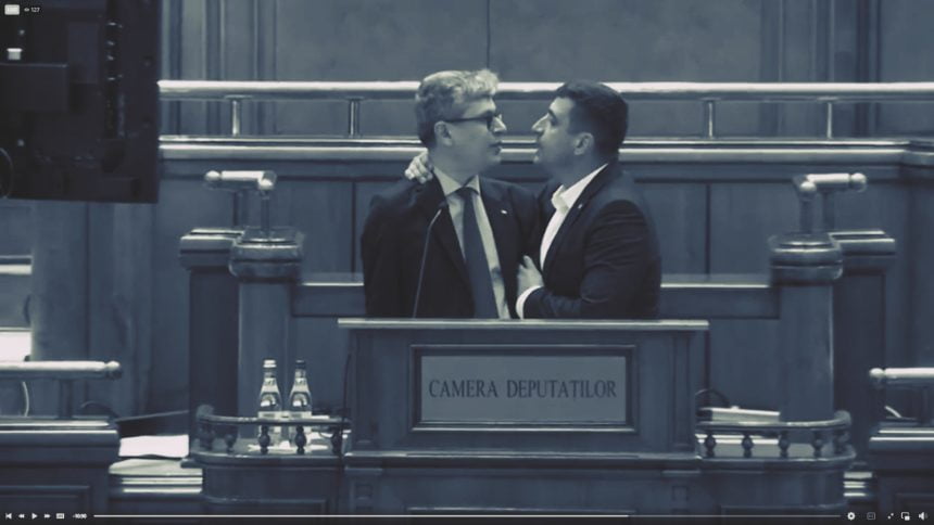VIDEO Virgil Popescu, agresat în Parlament de extremiștii George Simion și Dan Tanasă