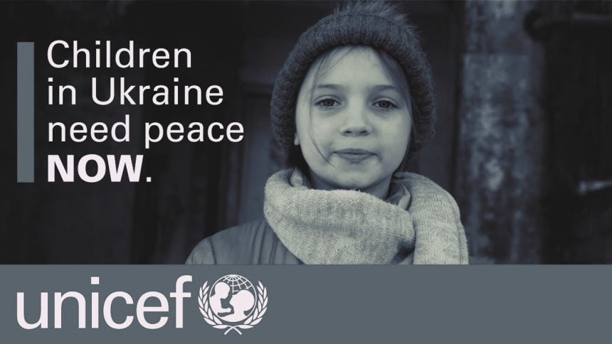 Impactul devastator al războiului din Ucraina. UNICEF: „Copiii continuă să fie uciși, răniți și profund traumatizați de violența din jurul lor!”