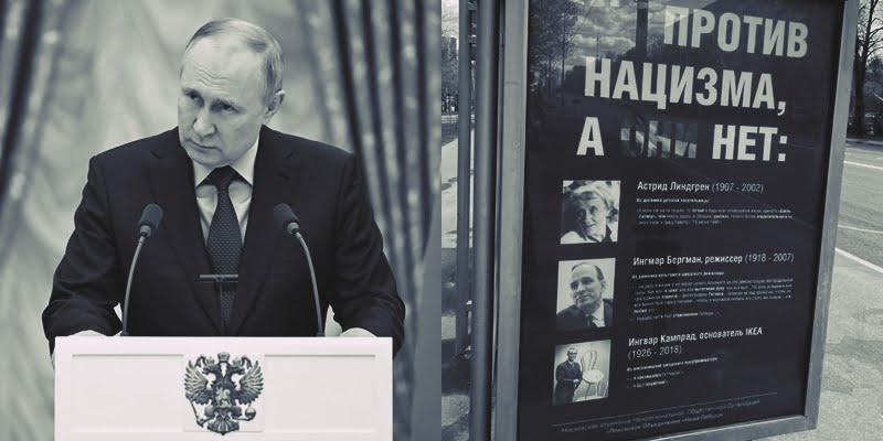 „Rusia pregătește o operațiune de ‘denazificare’ și împotriva Suediei?!”. Panourile propagandistice din Moscova care i-au inflamat pe suedezi